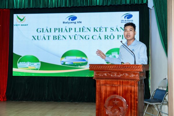 VIET NHAT GROUP TỔ CHỨC HỘI THẢO LIÊN KẾT HỘ NUÔI VÀ DOANH NGHIỆP THỦY SẢN BỀN VỮNG CÁ RÔ PHI XUẤT KHẨU TẠI HƯNG YÊN